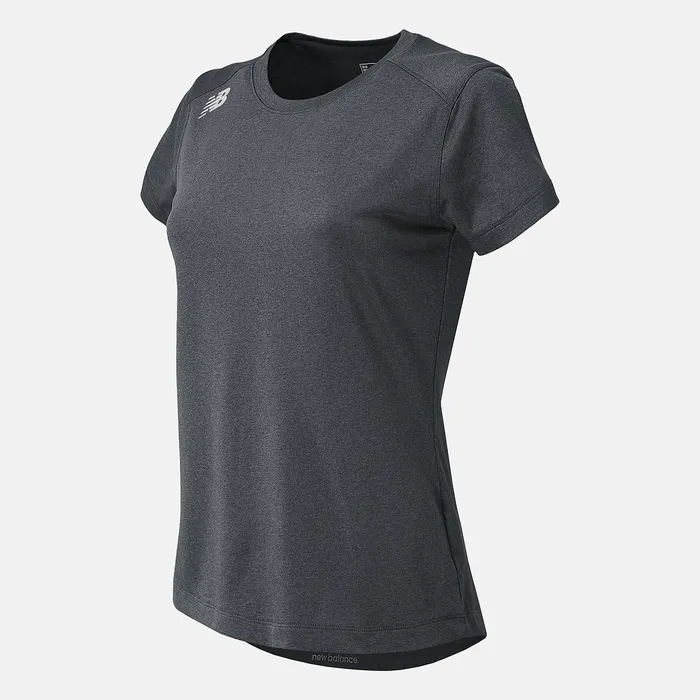 New Balance NB Short Sleeve Tech Tee DARK HEATHER Women Shirts