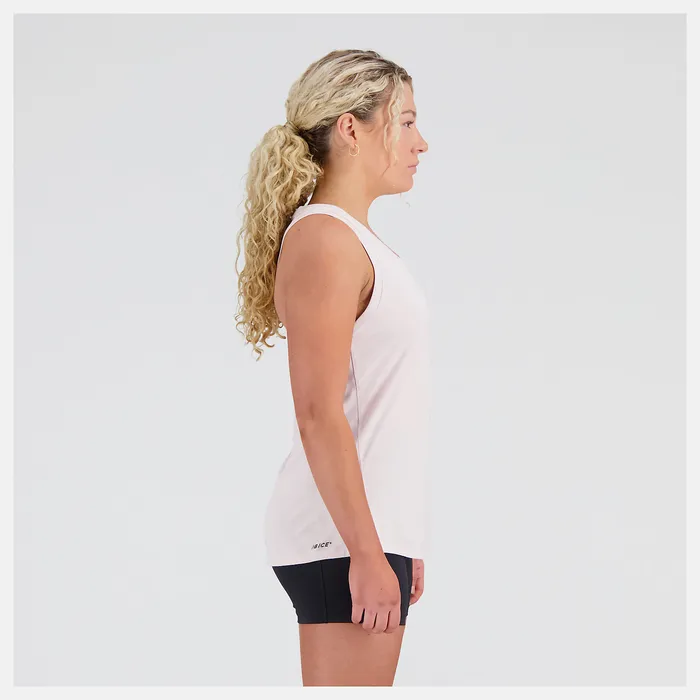 New Balance Shirts Women Q Speed Jacquard Tank STONE PINK New Balance Shirts Women Q Speed Jacquard Tank STONE PINK