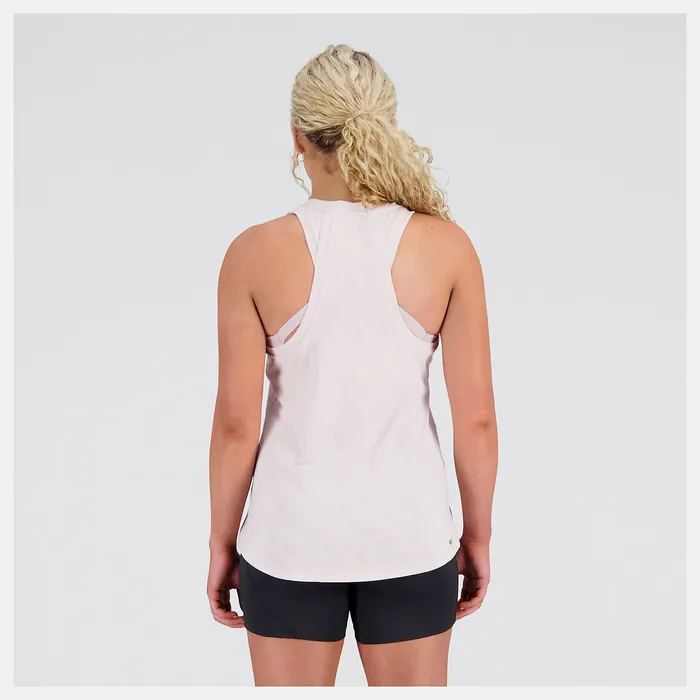 New Balance Shirts Women Q Speed Jacquard Tank STONE PINK New Balance Shirts Women Q Speed Jacquard Tank STONE PINK