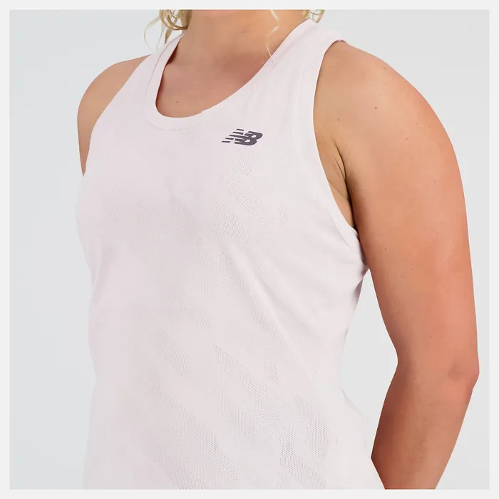New Balance Shirts Women Q Speed Jacquard Tank STONE PINK New Balance Shirts Women Q Speed Jacquard Tank STONE PINK
