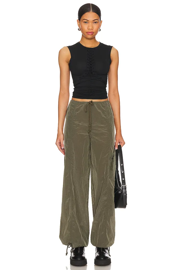 Noah Cargo Pant Olive Green Women Lovers and Friends Pants Noah Cargo Pant Olive Green Women Lovers and Friends Pants