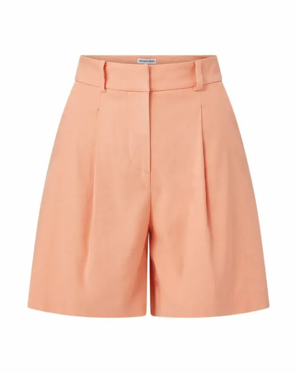 Noemi StretchLinen Short Coral Women Veronica Beard Skirts and Shorts Noemi StretchLinen Short Coral Women Veronica Beard Skirts and Shorts