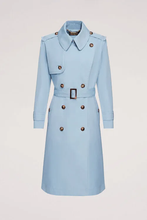 Outerwear Luisa Spagnoli Women Virtu Virtu Light Blue Outerwear Luisa Spagnoli Women Virtu Virtu Light Blue
