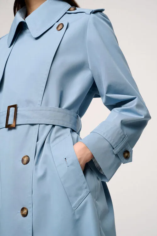 Outerwear Luisa Spagnoli Women Virtu Virtu Light Blue Outerwear Luisa Spagnoli Women Virtu Virtu Light Blue
