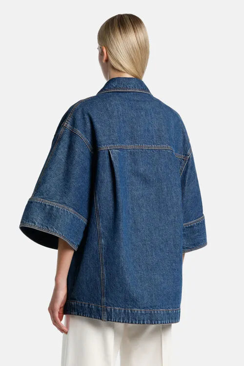 Outerwear Ventisei Ventisei Blue 8211 Luisa Spagnoli Women Outerwear Ventisei Ventisei Blue 8211 Luisa Spagnoli Women