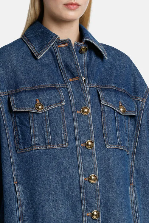 Outerwear Ventisei Ventisei Blue 8211 Luisa Spagnoli Women Outerwear Ventisei Ventisei Blue 8211 Luisa Spagnoli Women