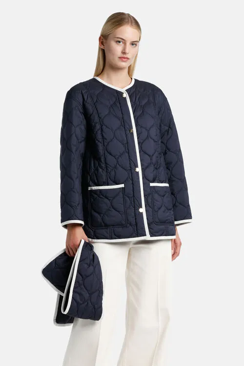 Outerwear Vilma Vilma Blue 8211 Luisa Spagnoli Women