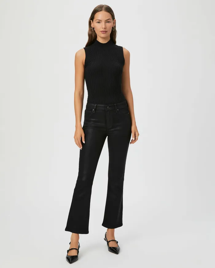 PAIGE Flare Women Claudine Flare Jean 8211 Black Fog Luxe Coating