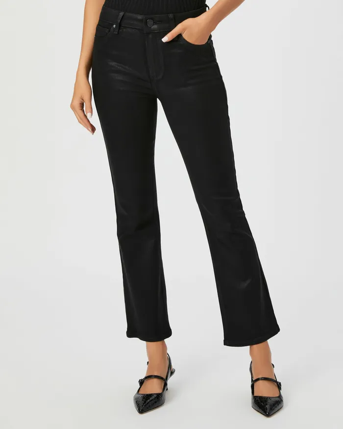 PAIGE Flare Women Claudine Flare Jean 8211 Black Fog Luxe Coating PAIGE Flare Women Claudine Flare Jean 8211 Black Fog Luxe Coating