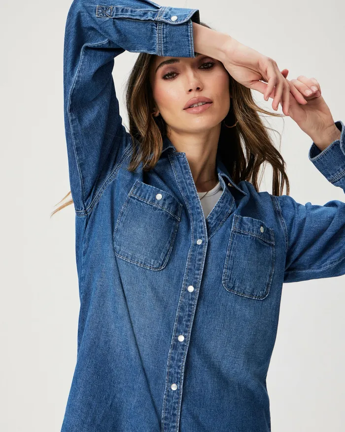 PAIGE Georgie Denim Shirt 8211 Heston Women Tops and Blouses