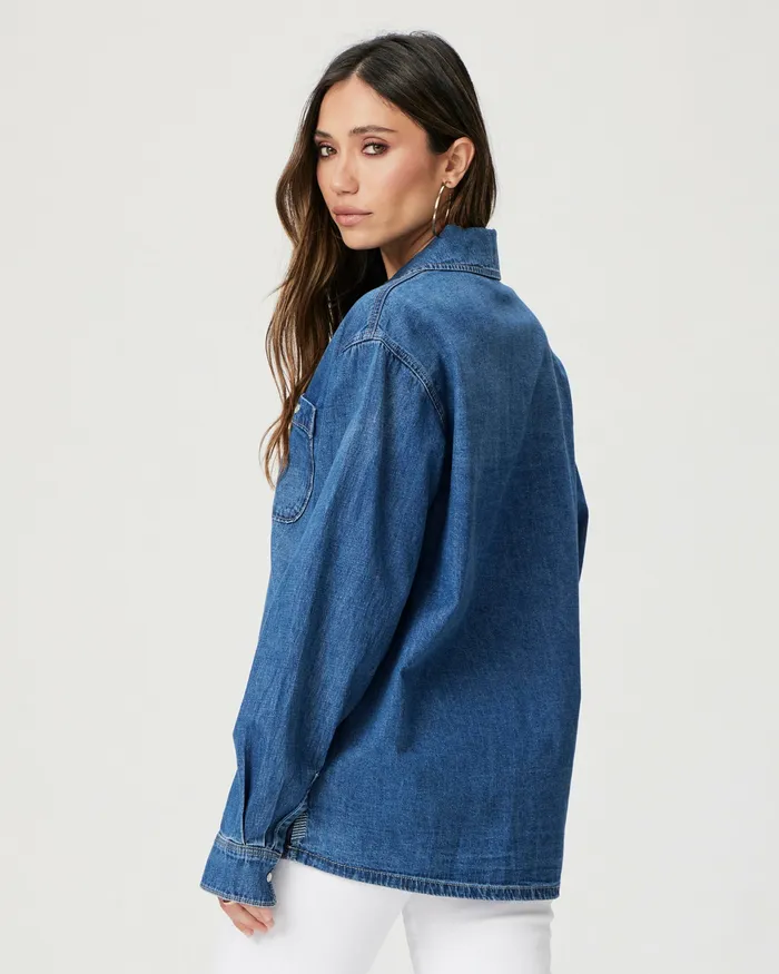 PAIGE Georgie Denim Shirt 8211 Heston Women Tops and Blouses PAIGE Georgie Denim Shirt 8211 Heston Women Tops and Blouses