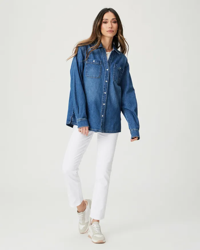 PAIGE Georgie Denim Shirt 8211 Heston Women Tops and Blouses PAIGE Georgie Denim Shirt 8211 Heston Women Tops and Blouses