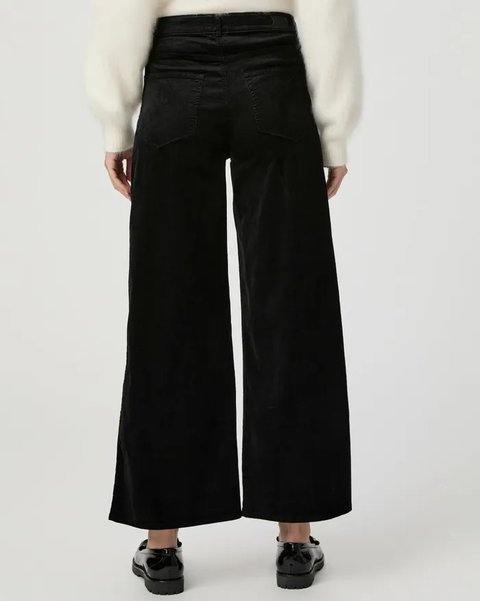PAIGE Harper Ankle Wide Leg Pant 8211 Black Velvet Corduroy Women Pants PAIGE Harper Ankle Wide Leg Pant 8211 Black Velvet Corduroy Women Pants