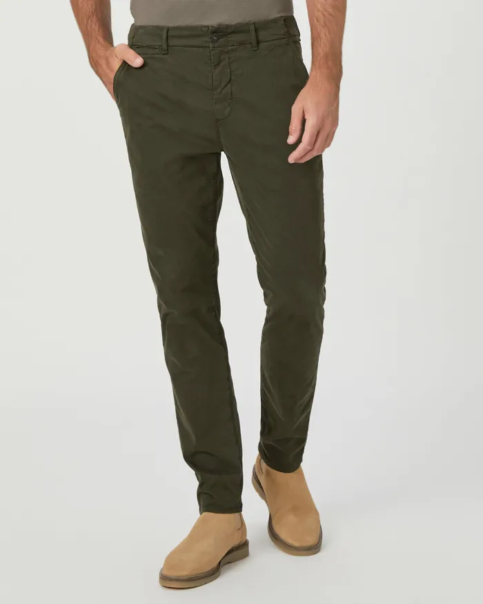 PAIGE Pants and Joggers Men Danford Chino 8211 Dark Military Green