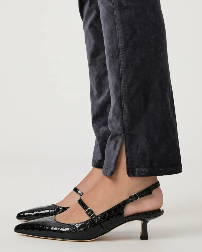 PAIGE Pants Women Cindy Straight Pant 8211 Calico Blue Velvet PAIGE Pants Women Cindy Straight Pant 8211 Calico Blue Velvet