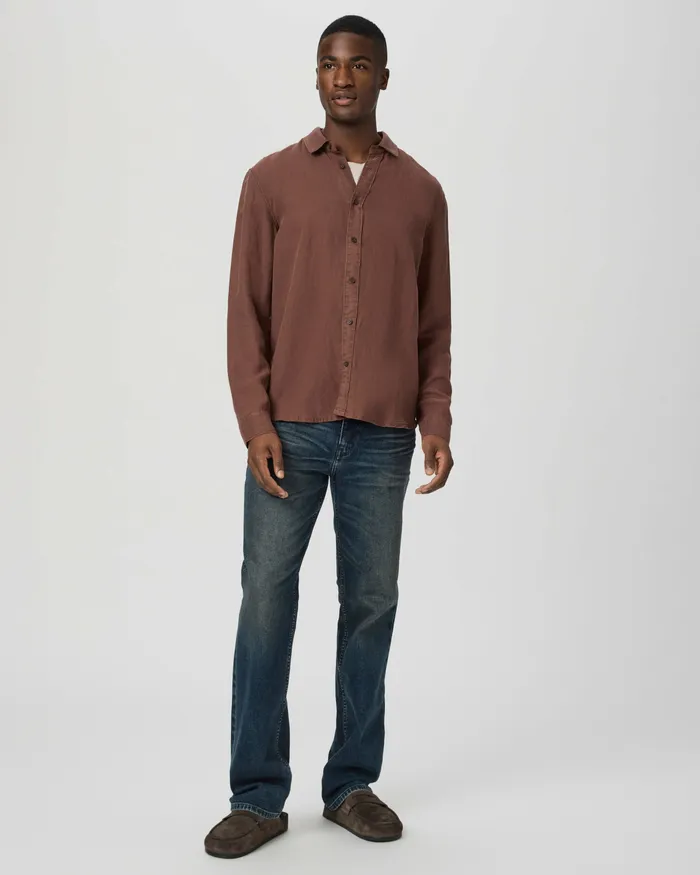 PAIGE Peters Shirt 8211 Vintage Midnight Bordeaux Men Shirts PAIGE Peters Shirt 8211 Vintage Midnight Bordeaux Men Shirts