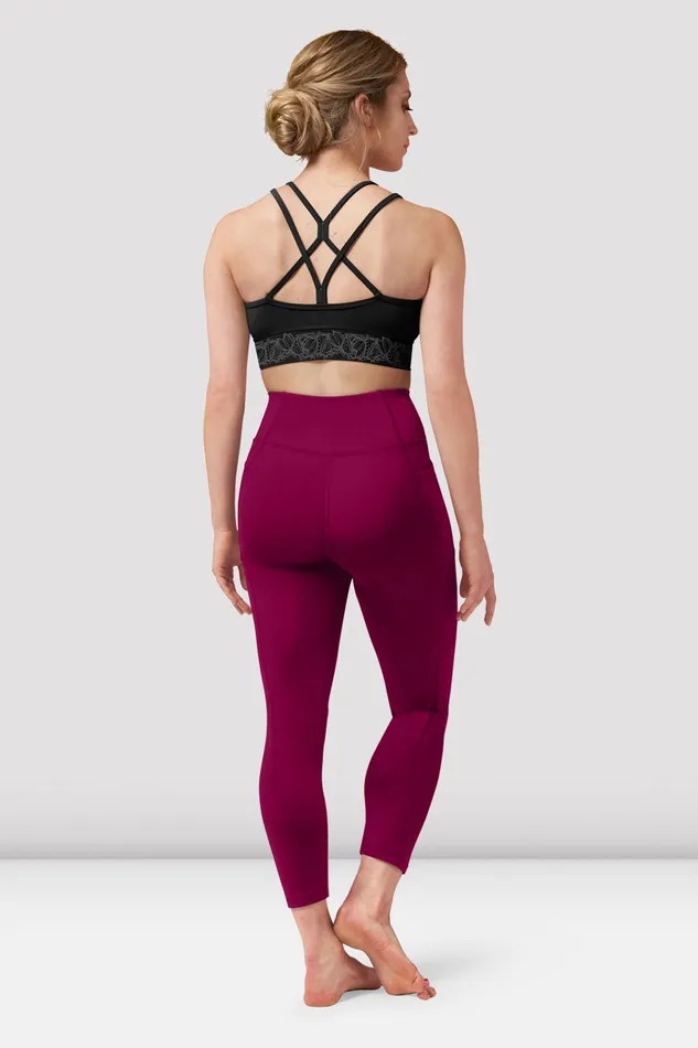 Pants and Leggings Ladies Tasha Panelled Leggings Cherry Bloch Adult Pants and Leggings Ladies Tasha Panelled Leggings Cherry Bloch Adult
