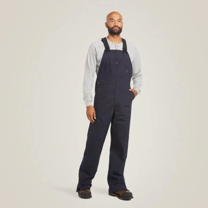 Pants and Shorts Men Ariat FR Canvas Unlined Bib Navy