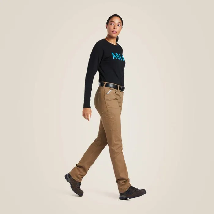 Pants and Shorts Women Ariat Rebar DuraStretch Made Tough Straight Leg Pant Field Khaki Pants and Shorts Women Ariat Rebar DuraStretch Made Tough Straight Leg Pant Field Khaki