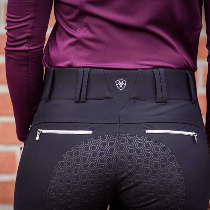 Pants and Shorts Women Ariat Tri Factor X Grip Full Seat Breech Black Pants and Shorts Women Ariat Tri Factor X Grip Full Seat Breech Black