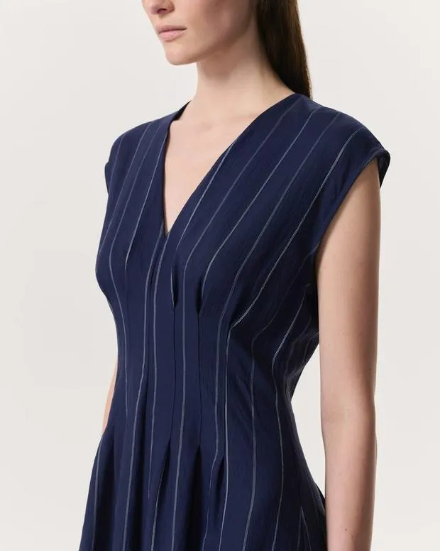 Pants Ines Striped Sleeveless Maxi Dress Deep Navy Stripe rag and bone Women