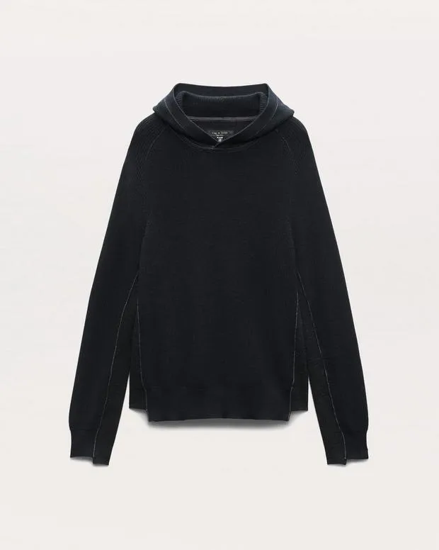Pants Men rag and bone Gabe Spliced CottonBlend Hoodie Black
