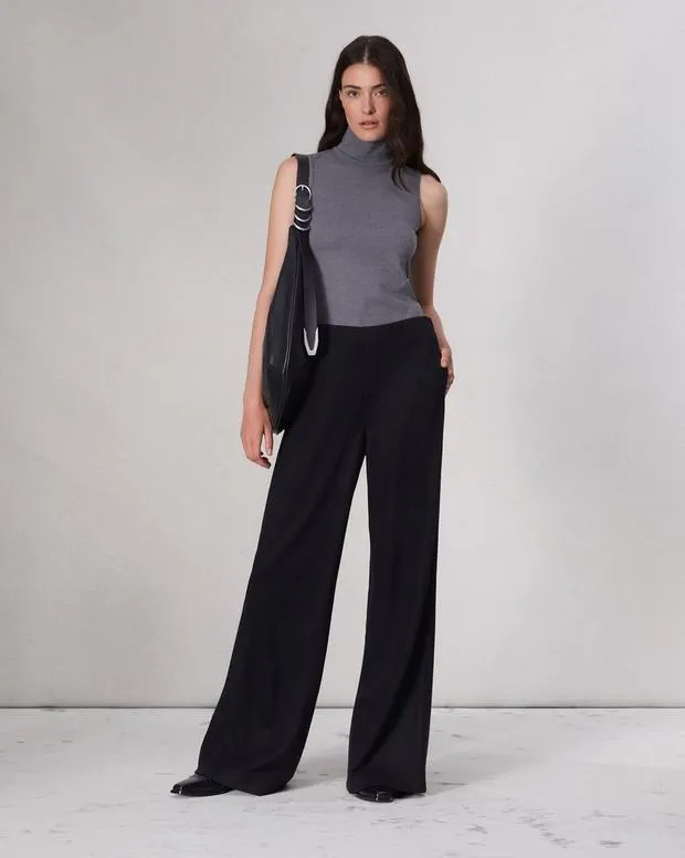 Pants rag and bone Women Melanie Wool Pant Black