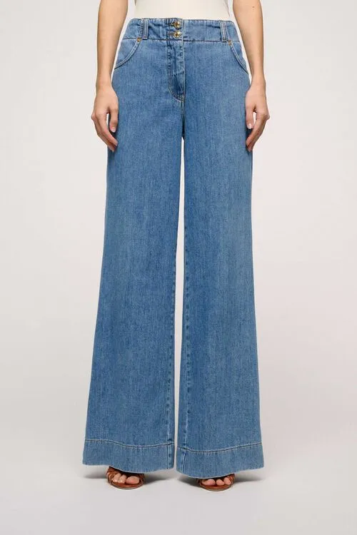 Pants Women Agrumeto Agrumeto Blue Luisa Spagnoli