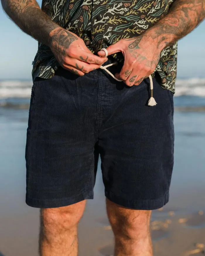 Passenger Bottoms Drifter Cord Short Rich Navy Rich Navy 8211 Men