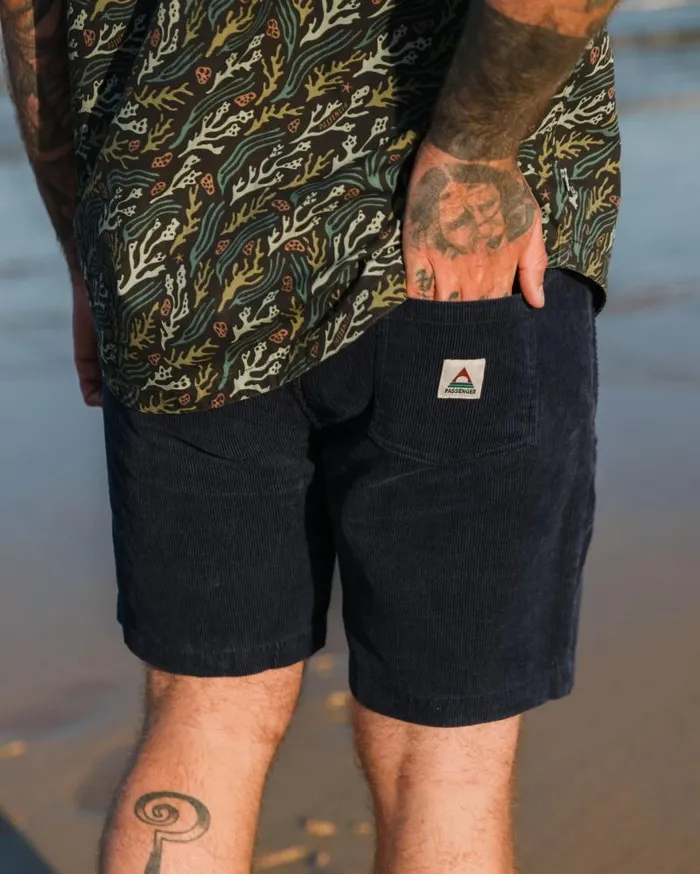 Passenger Bottoms Drifter Cord Short Rich Navy Rich Navy 8211 Men