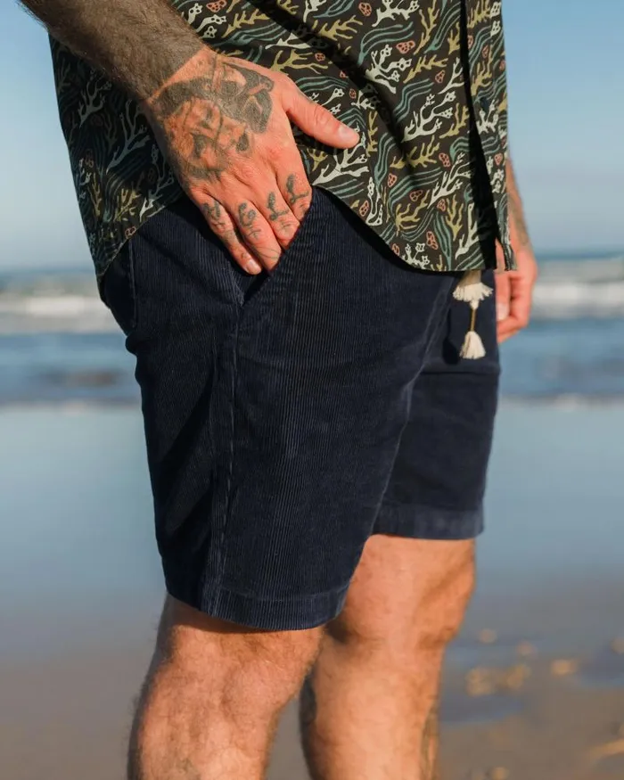 Passenger Bottoms Drifter Cord Short Rich Navy Rich Navy 8211 Men