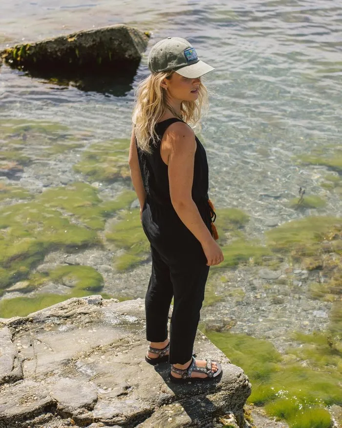 Passenger Bottoms Eva Recycled Cotton Jumpsuit Black Black 8211 Women