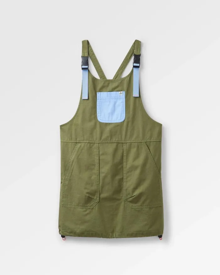Passenger Bottoms Flo Organic Pinafore Dress Khaki Khaki 8211 Women