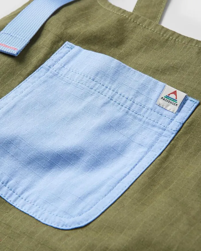 Passenger Bottoms Flo Organic Pinafore Dress Khaki Khaki 8211 Women