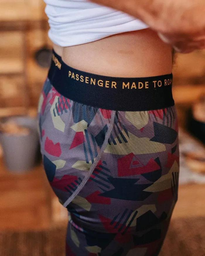 Passenger Bottoms Venture Recycled Base Layer Legging Charcoal Camo Pattern Charcoal Camo Pattern 8211 Men