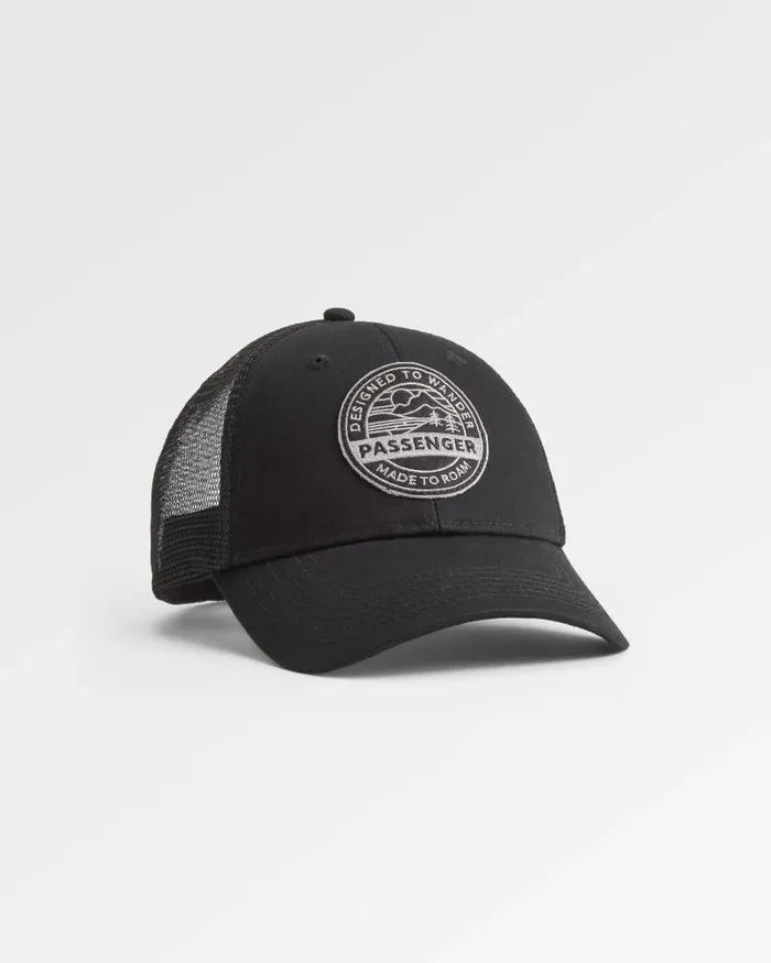 Passenger Caps and Hats Odyssey Mesh Snapback Cap Black Black 8211 WomenMen