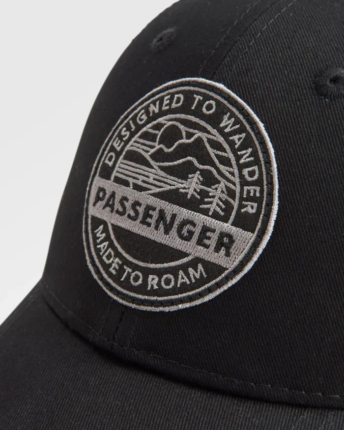 Passenger Caps and Hats Odyssey Mesh Snapback Cap Black Black 8211 WomenMen