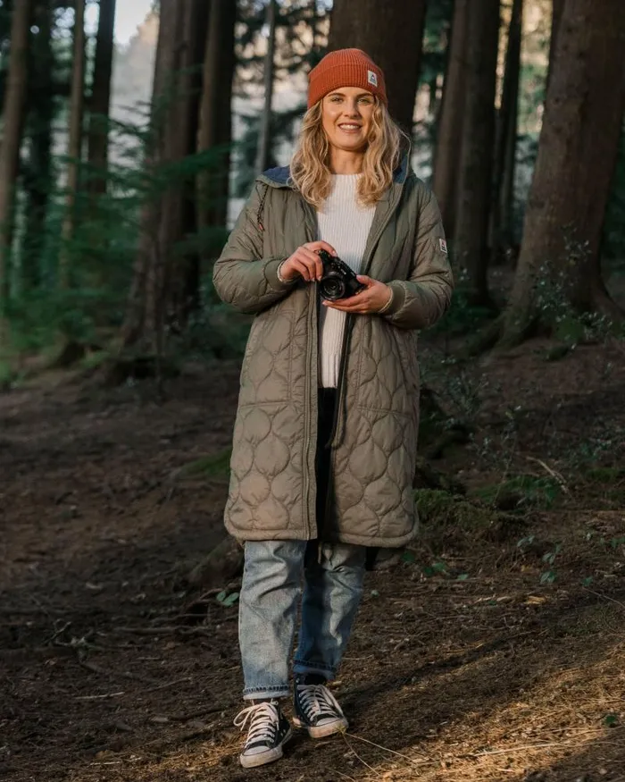 Passenger Jackets Flora 20 Long Recycled Insulated Parka Dusty Olive Dusty Olive 8211 Women