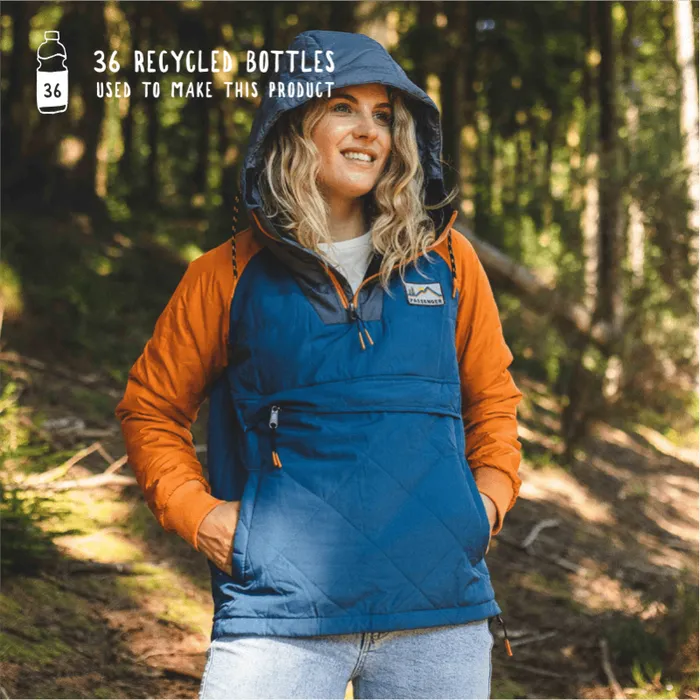 Passenger Jackets Ocean Recycled Insulated 12 Zip Jacket Ensign Blue Ensign Blue 8211 Women