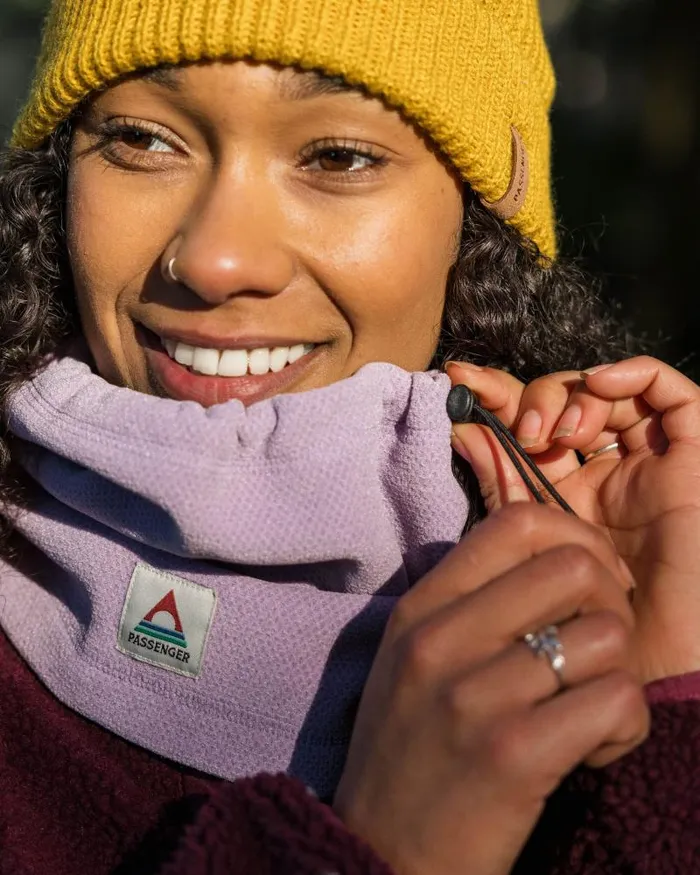 Passenger Scarves and Neckwear Blaze Recycled Polartec Gaiter Lilac Lilac 8211 WomenMen