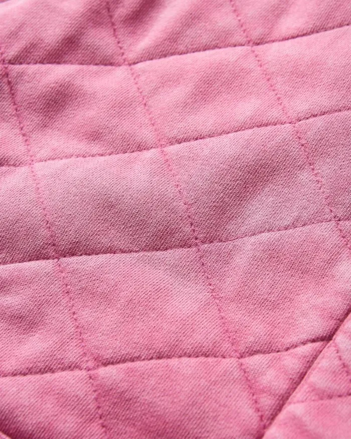 Passenger Tops Clementine Recycled Quilted Popper Up Hoodie Mauve Haze Mauve Haze 8211 Women