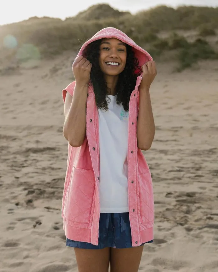 Passenger Tops Clementine Recycled Quilted Vest Shell Pink Shell Pink 8211 Women Passenger Tops Clementine Recycled Quilted Vest Shell Pink Shell Pink 8211 Women