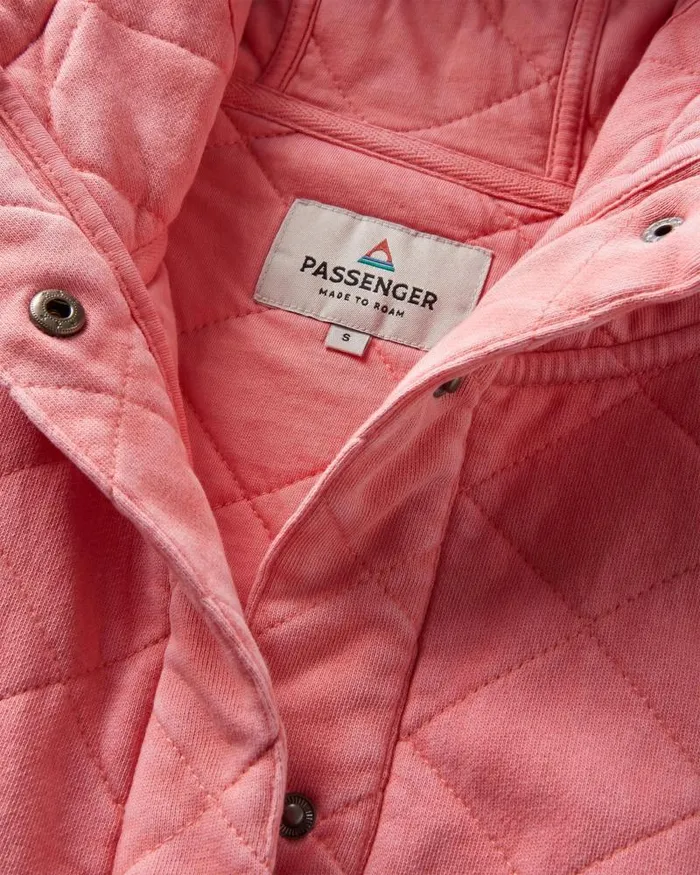 Passenger Tops Clementine Recycled Quilted Vest Shell Pink Shell Pink 8211 Women
