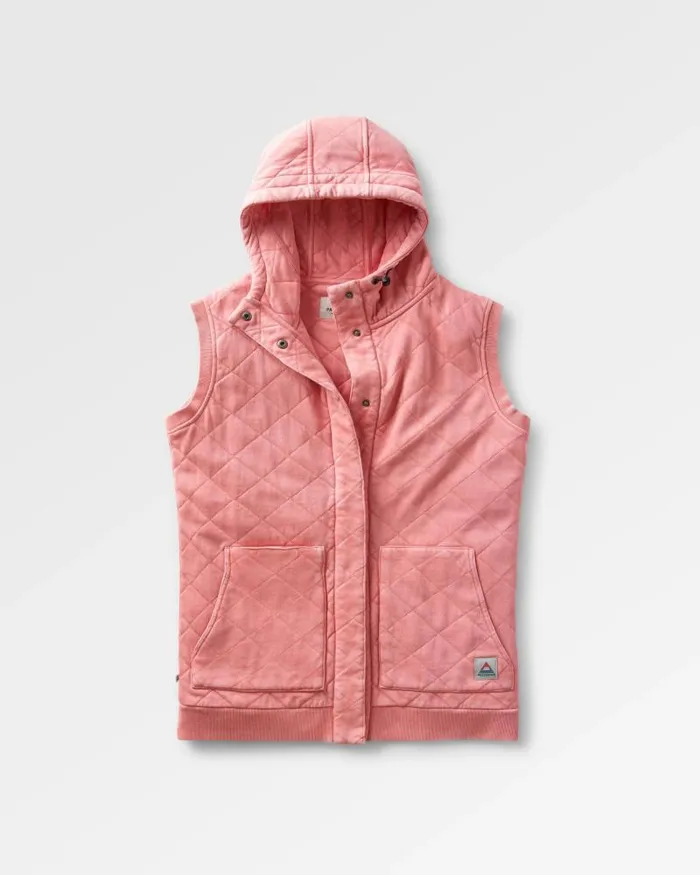 Passenger Tops Clementine Recycled Quilted Vest Shell Pink Shell Pink 8211 Women