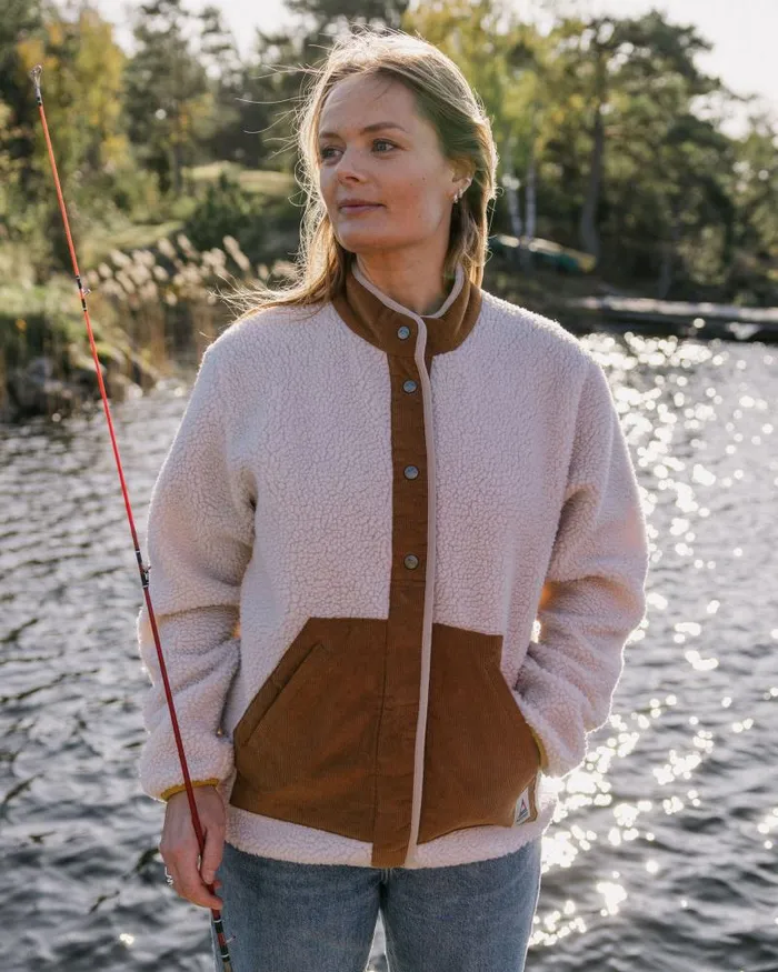 Passenger Tops Clover Recycled DeepPile Sherpa Fleece Warm Ivory Warm Ivory 8211 Women Passenger Tops Clover Recycled DeepPile Sherpa Fleece Warm Ivory Warm Ivory 8211 Women
