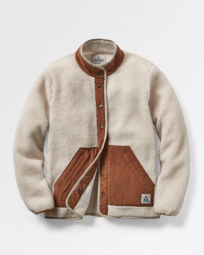 Passenger Tops Clover Recycled DeepPile Sherpa Fleece Warm Ivory Warm Ivory 8211 Women