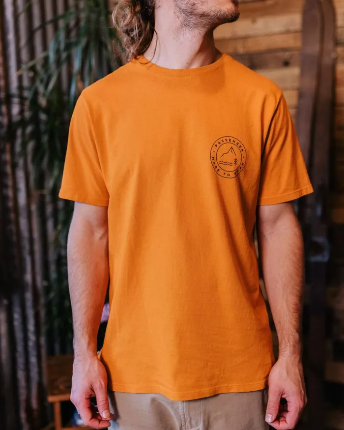 Passenger Tops Core Recycled Cotton TShirt Sunrise Orange Sunrise Orange 8211 Men