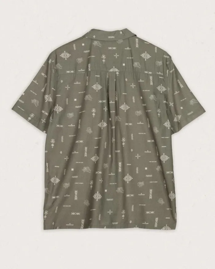 Passenger Tops Cove Organic Cotton Short Sleeve Shirt Olive Made To Roam Olive Made To Roam 8211 Men