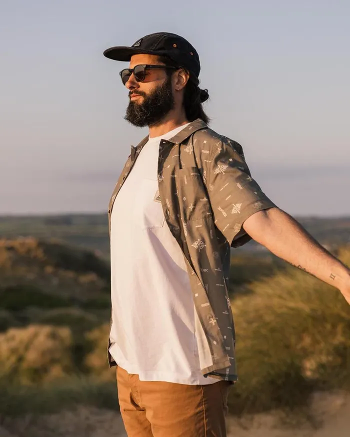 Passenger Tops Cove Organic Cotton Short Sleeve Shirt Olive Made To Roam Olive Made To Roam 8211 Men