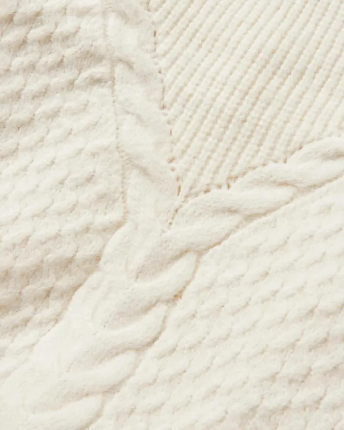 Passenger Tops Cozy Cable Recycled Knitted Jumper Off White Off White 8211 Women
